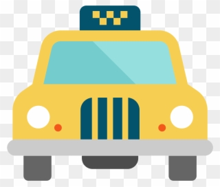 Cartoon Taxi Clip Art - Cab Icon - Png Download