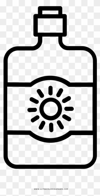 Sunblock Coloring Page - Coloring Pics Of Sun Screen Clipart