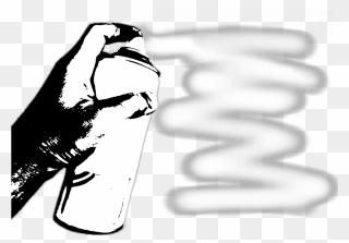 #tag #graffiti #dubrootsgirlcreation #spray #spraypaint - Spray Can With Hand Graffiti Png Clipart