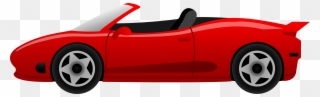Blue Race Car Clipart - Car Side View Vector Png Transparent Png