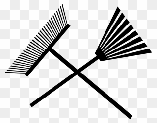 Rake Computer Icons Garden Tool Garden Tool - Garden Tools Clipart Black And White - Png Download