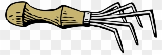 Big Image - Hand Rake Clipart - Png Download