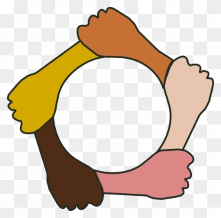 Dream Clipart Race Equality - Helping Hands Circle Png Transparent Png