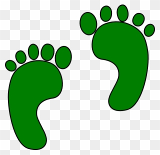 Png - Green Footsteps Clipart Transparent Png