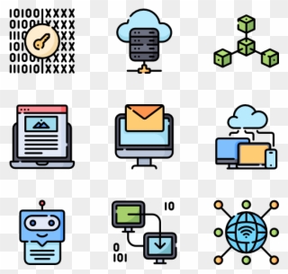 Internet Technology - Icons Stock Clipart