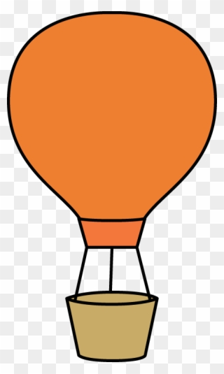 Orange Hot Air Balloon March Lesson Plans, Art Transportation, - Hot Air Balloon Clipart Simple - Png Download