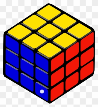 Rubik - Rotating Rubik's Cube Gif Clipart