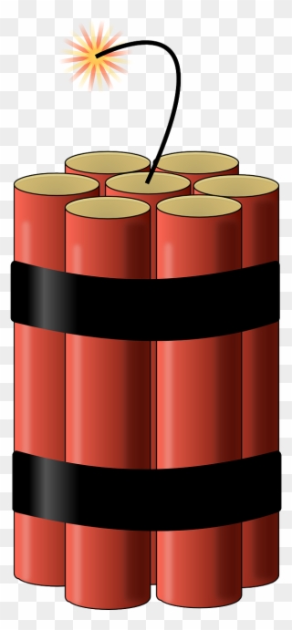 Dynamite With A Lit Fuse - Dynamite Clipart - Png Download