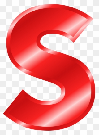 Clip Art By Binameusl - Big Red Letter S - Png Download