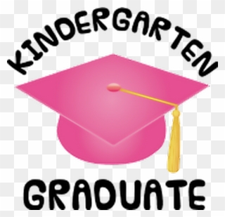 Pink Gold Graduation Cap Hat Kindergartengraduation - Kindergarten Graduate Clipart