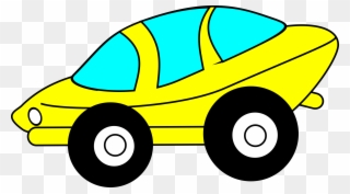 Racing Race Car Clip Art Free Clipart Images Image - Yellow Toy Car Cartoon - Png Download