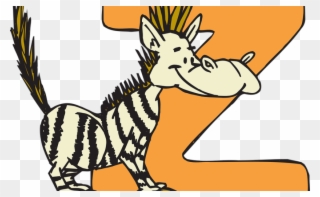 Zoo - Z Is For Zebra Wall Clock Clipart