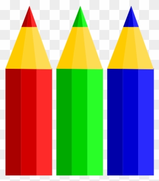 Clipart - Pencils - Clip Art Coloured Pencils - Png Download