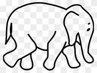 Mammal Clipart Huge Elephant - Elephant Clip Art Black And White - Png Download