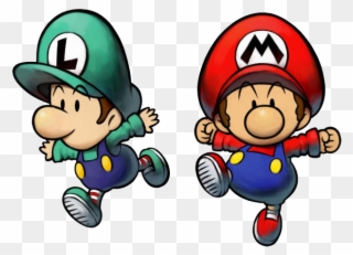 Super Mario Clipart Clip Art - Baby Mario And Luigi Png Transparent Png