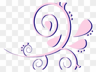Curve Clipart Pink Paisley - Curves Paisley - Png Download