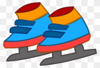 Skating Shoes Icon Free Vector - Ice Skating Shoes Clipart - Png Download