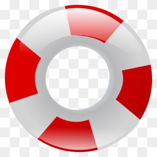 Clipart Life Jacket - Red And White Floatie - Png Download