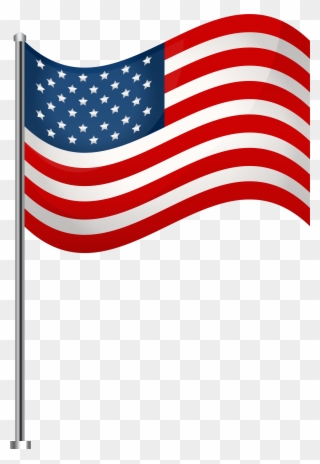 America Flag Transparent Background Clipart - Png Download
