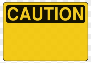 Blank Caution Sign Png Clipart