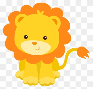 Clip Library Download Minus Say Hello Animalitos Pinterest - Cute Lion Clipart - Png Download