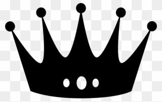 Free Crown Png Svg Black And White Stock - Crown Png Clipart