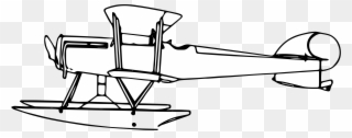 Airplane Seaplane Biplane Ad Flying Boat Supermarine - Airplane Clipart