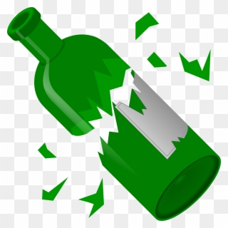 Broken Bottle - Broken Bottle Clipart - Png Download