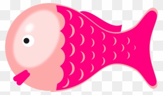Marine Fish Clipart Face - Pink Fish Clipart Png Transparent Png