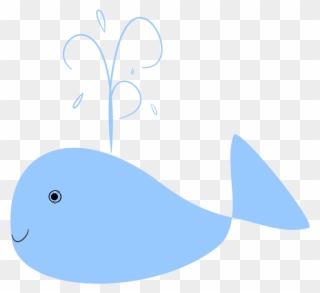 Whale Clip Art - Baby Blue Whale Cartoon - Png Download