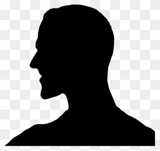 Head Silhouette Cliparts - Man Head Silhouette - Png Download