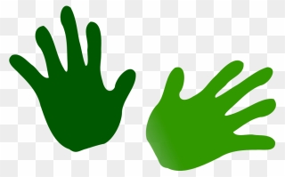 Net » Clip Art » Green Hands Svg - Desenho De Mãos Coloridas - Png Download