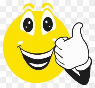 Smiley Face Clip Art Thumbs Up - Happy Thumbs Up Smiley Face - Png Download