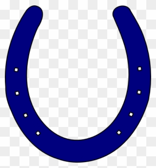 Blue Horse Shoe Logo Clipart