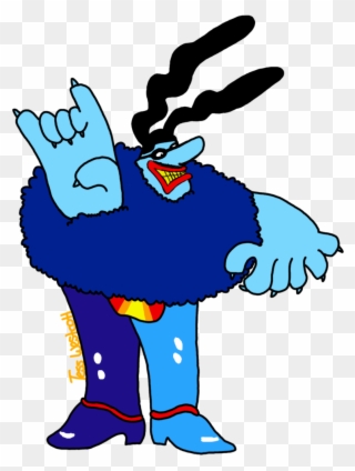 And Cowboy Curtus, And Jambi The - Chief Blue Meanie Yellow Submarine Clipart