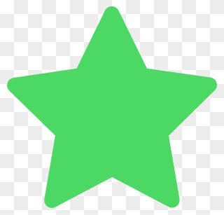 Star Green Favorite Clip Art - Green Star Icon Png Transparent Png