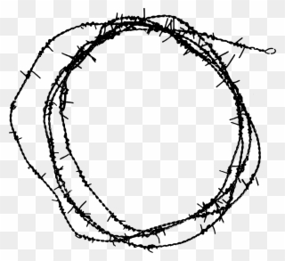 Freetoedit Barbed Wire Circle Border Element Hd Sticker - Barbed Wire Circle Png Clipart