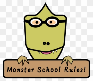 High School Graduation Clip Art - Monster Rules - Png Download