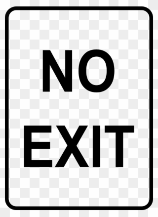 No Exit Sign Nz Clipart