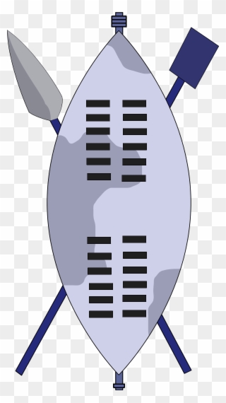 Zulu Battle Gear - Zulu Impi Shield Clipart