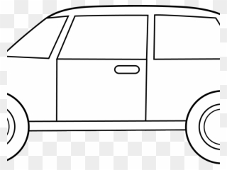 Newspaper - Clipart - Black - And - White - Clip Art Drawing Car Black And White - Png Download