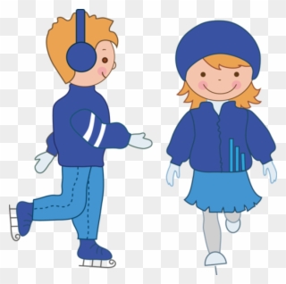 Shopping - Ice Skating Boy Clipart - Png Download