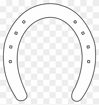 Horse Shoe Outline Clip Art At Clipart Library - White Horseshoe Clipart - Png Download