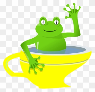 احدث - Funny Unexpected Frog In My Tea Cup Travel Mug Clipart