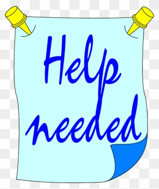 Help Wanted Cliparts - Free Clip Art Help Needed - Png Download