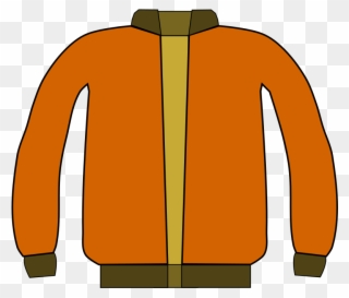 Clipart Of An Orange Shirt - Jacket Clipart Png Transparent Png