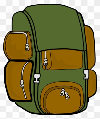 People Clipart College Student With Books Backpack - Travel Backpack Clipart - Png Download