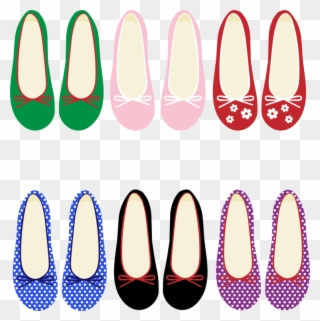 Ballet Shoe Footwear High-heeled Shoe Ballet Flat - Women's Shoe Shoes Clipart - Png Download