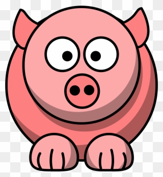 Cartoon Pink Pig Clipart