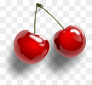 Cherries Clipart, Vector Clip Art Online, Royalty Free - Transparent Background Cherry Clipart - Png Download